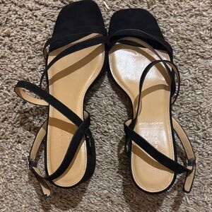 LC Lauren Conrad Black Strappy Sandals